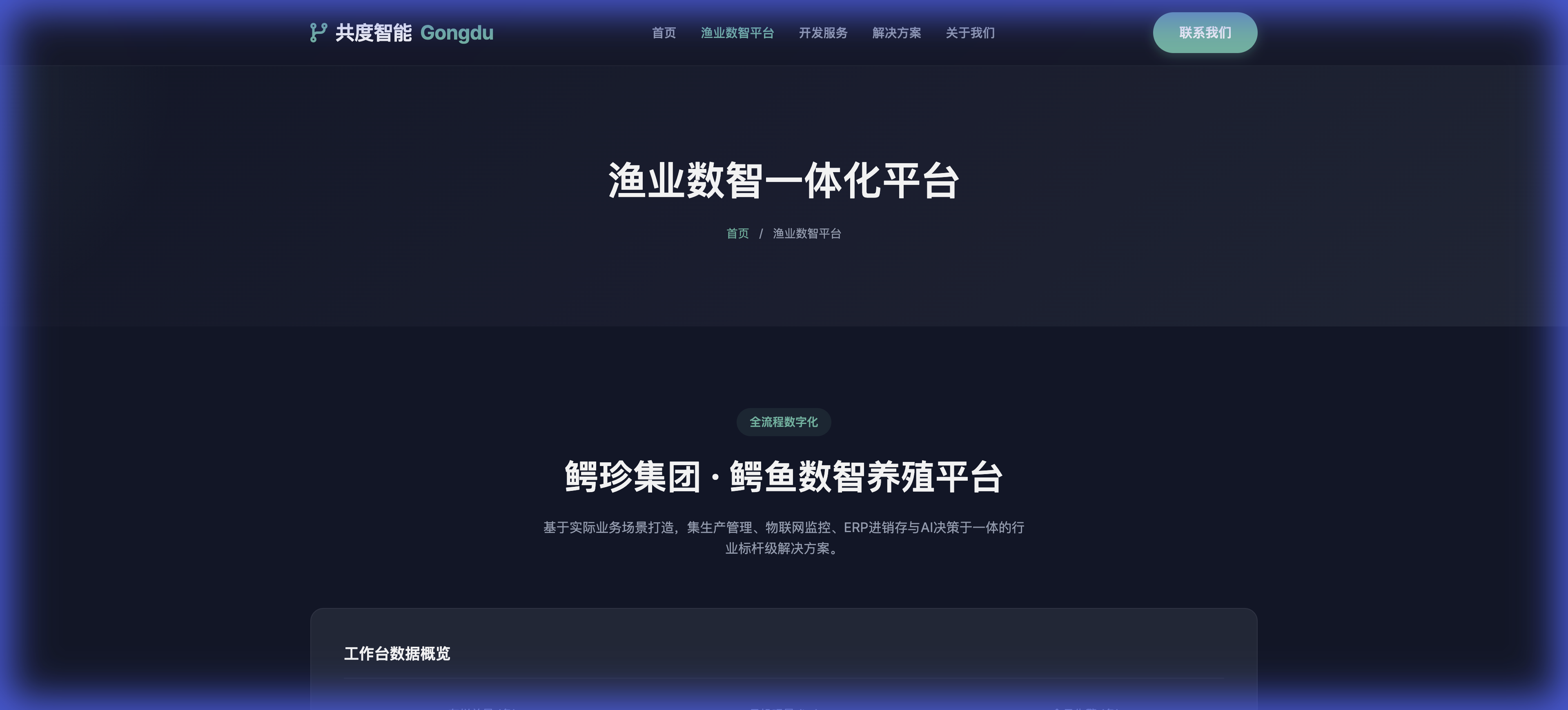 鳄珍集团数据工作台